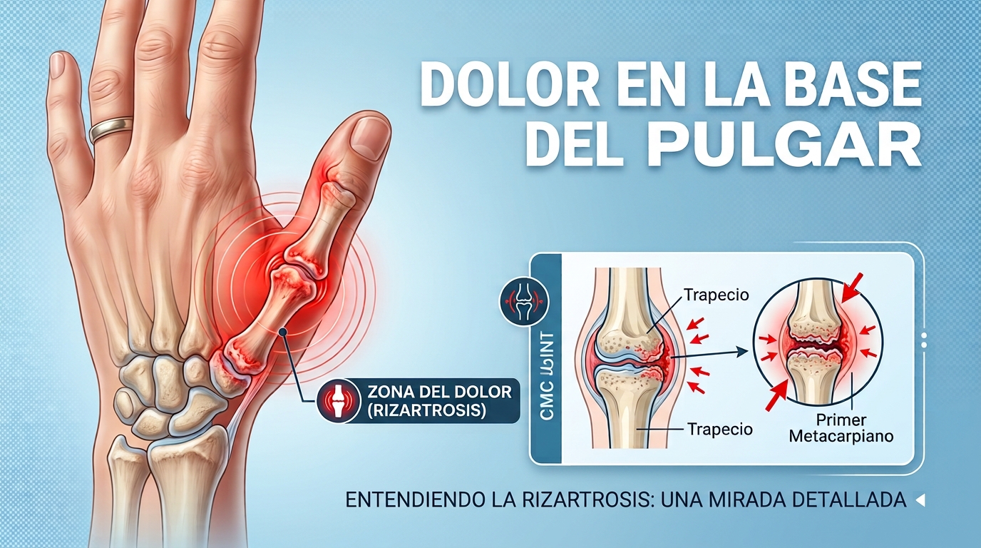 Rizartrosis: dolor en la base del pulgar y relación con el uso del celular