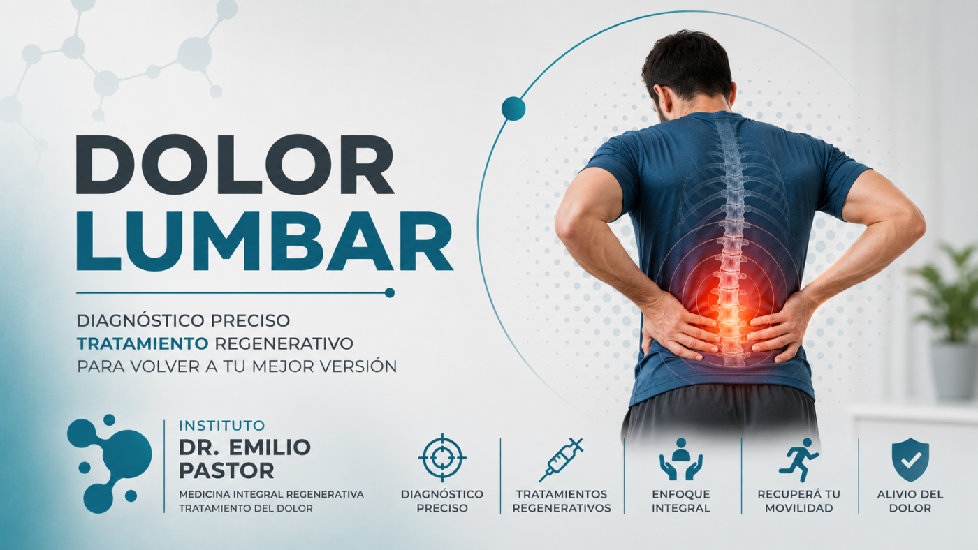 El dolor lumbar (lumbalgia).