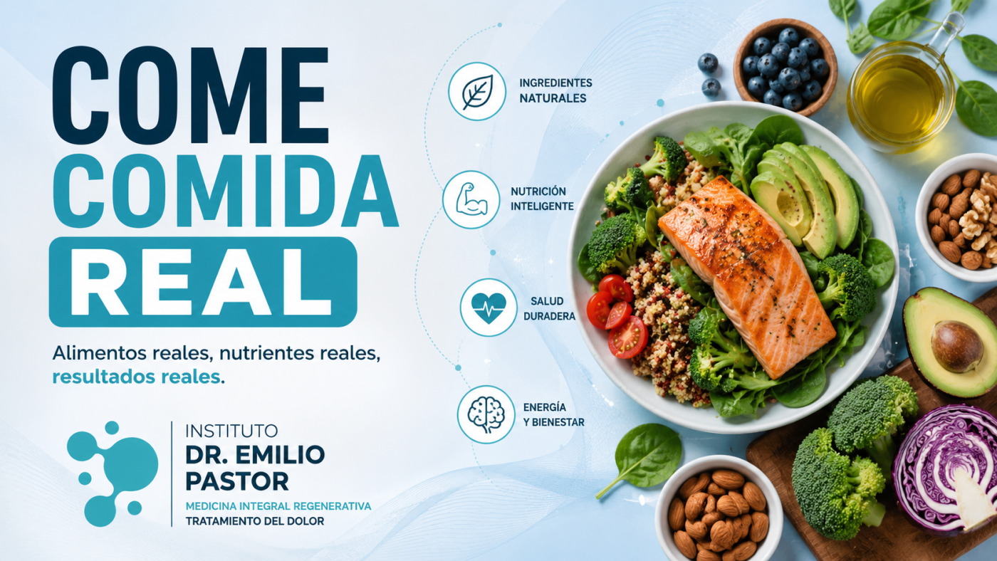 Come comida, no comas productos ultraprocesados.
