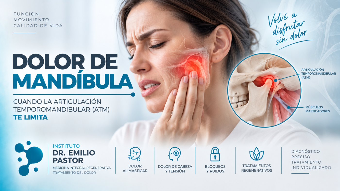 Dolor de mandíbula y disfunción temporomandibular: causas, postura y opciones de tratamiento