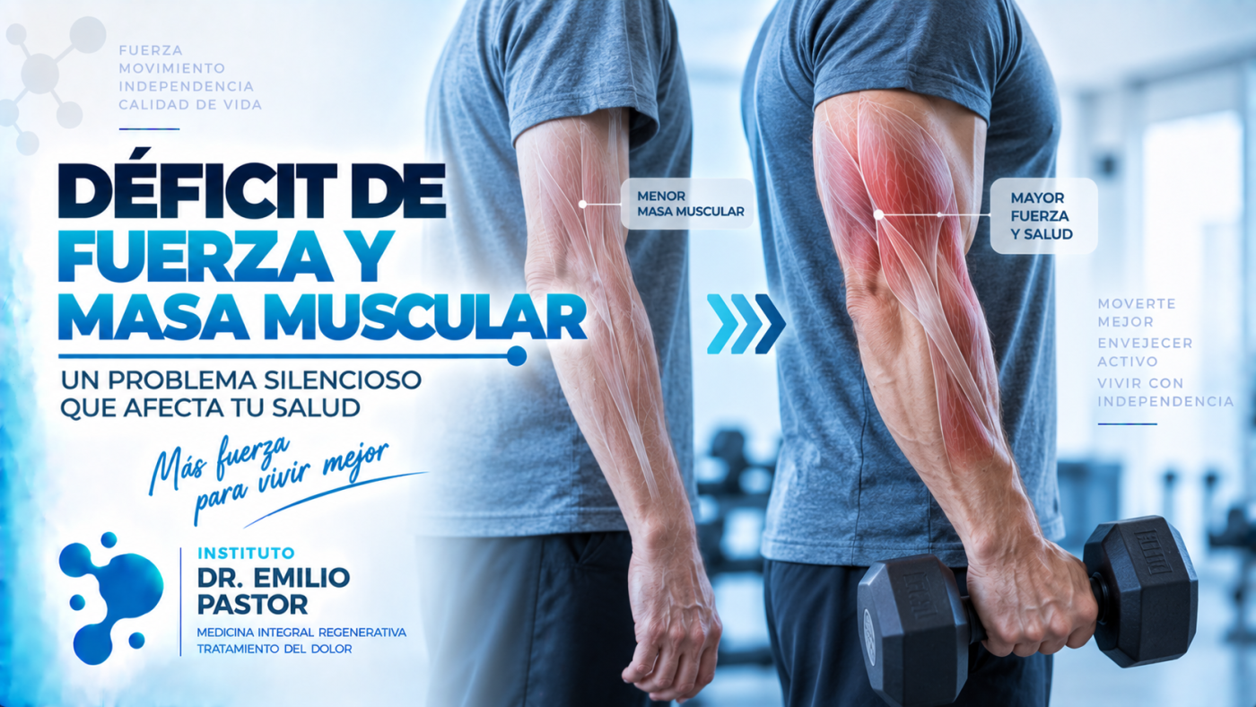 Déficit de fuerza y masa muscular. Entrevista radial.